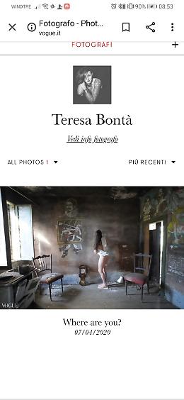 Coronavirus, uno scatto di Teresa Letizia Bont&agrave; sul magazine Vogue