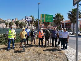Porto Empedocle (AG): rotatoria ripulita dai Maestri del Lavoro