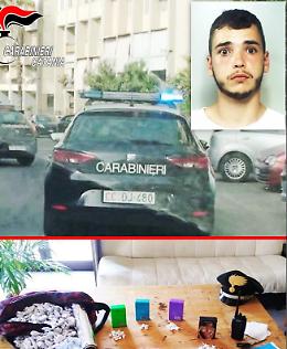 Catania, arrestato pusher con "mini-market" ambulante
