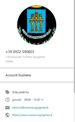 Accoglienza turistica Agrigento: servizio WhatsApp attivo al numero 0922 590603