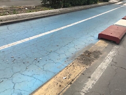 Pista ciclabile Catania, cordoli spostati: i vandali colpiscono di nuovo