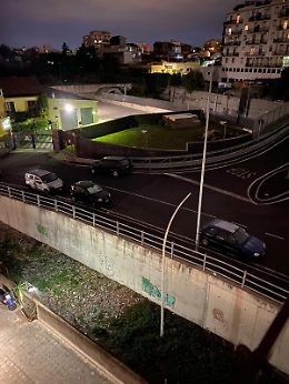 Catania: via Fiume  da settimane totalmente al buio