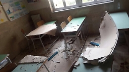 Bagheria, cede un controsoffitto della succursale della scuola Gramsci