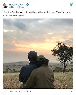 Barack e Michelle Obama
ventisette anni d'amore