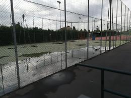 Mascalucia: campetto di calcio impraticabile dopo le piogge