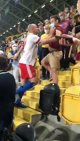 Germania, difensore sale in tribuna e aggredisce tifoso che lo insulta