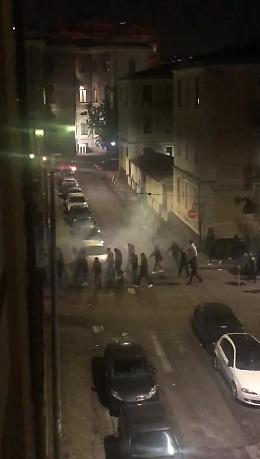 Serie C, tifosi rossazzurri nei pressi dello stadio per il derby Catania-Palermo