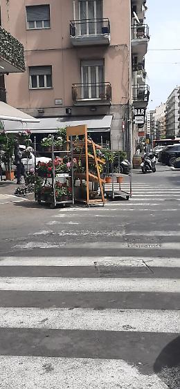 Catania: fiori in vendita sulle strisce pedonali