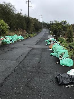 Spaventoso spettacolo lungo la strada per l&rsquo;Etna, versante Filiciusa Milia