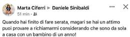 «Quando hai finito di fare serata richiama»: il rimprovero della moglie del sindaco di Rieti è virale