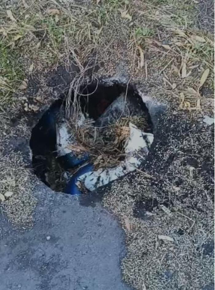 Buca al viale Nitta Librino