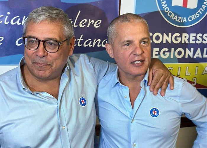 da sinistra Totò Cuffaro, Stefano Cirillo