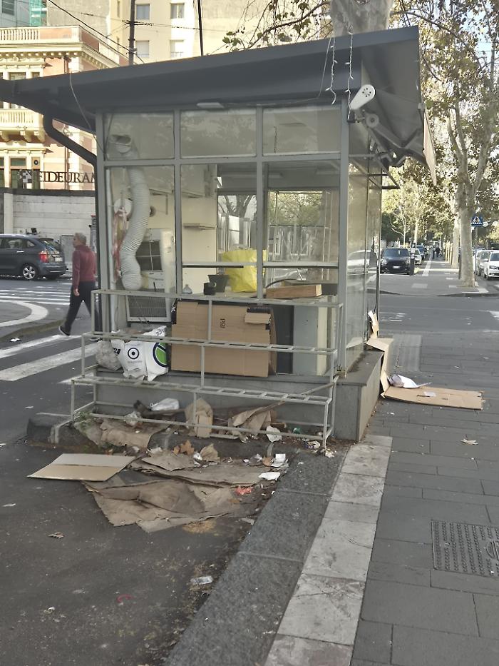 L'ex chiosco dei fiori in Corso Italia