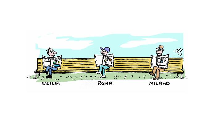 Vignetta Roma/Milano