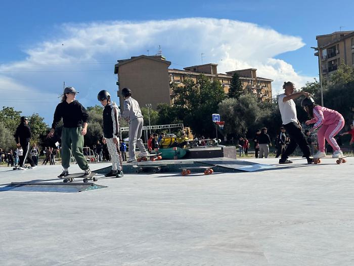 Librino rinasce con il Gravity Park: a piazza dei Talenti il più grande skate park della città