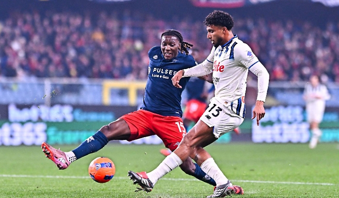 Genoa-Atalanta 0-1: i Grifoni rimasti 10 al terzo minuto cadono solo nei minuti di recupero, Hien esalta la Dea