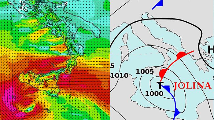 Jolina si piazza sullo Stretto, cosa aspettarsi in Sicilia: tre giorni di piogge torrenziali, vento e freddo