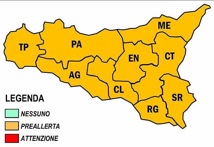 Rischio incendi ad Agrigento: la Protezione Civile dichiara la preallerta