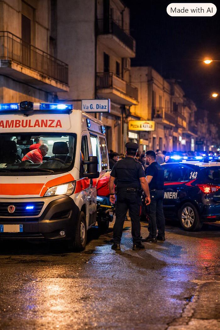 Vittoria, accoltellamento in via Diaz: ferito un venditore ambulante