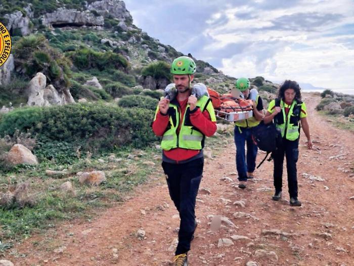 San Vito lo Capo,  altro soccorso alla falesia di Salina: sinergia tra gli alpini e la centrale operativa del 118